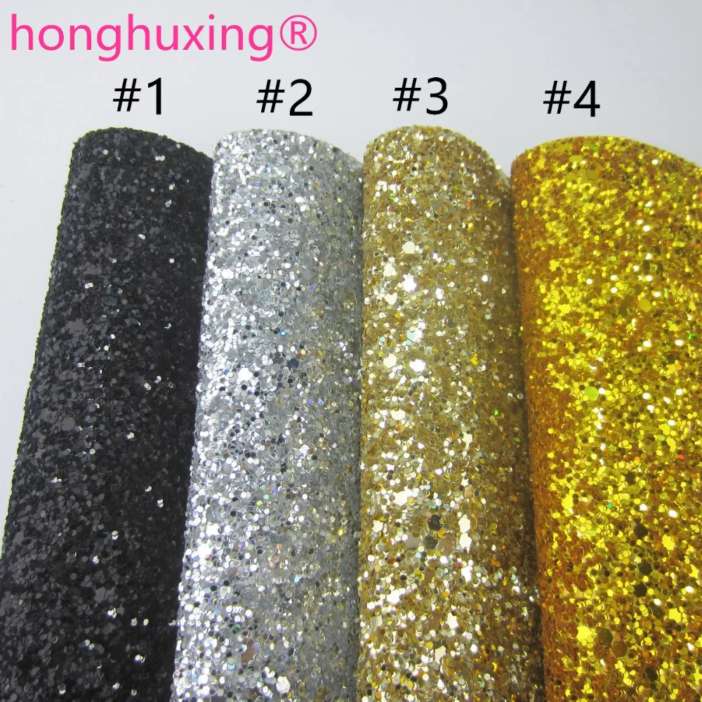 

A4 Sheet 8"x11.8" Chunky Glitter Fabric Leather Faux PU leather fabric for bows craft Sewing home decorative DIY 1piece F0119