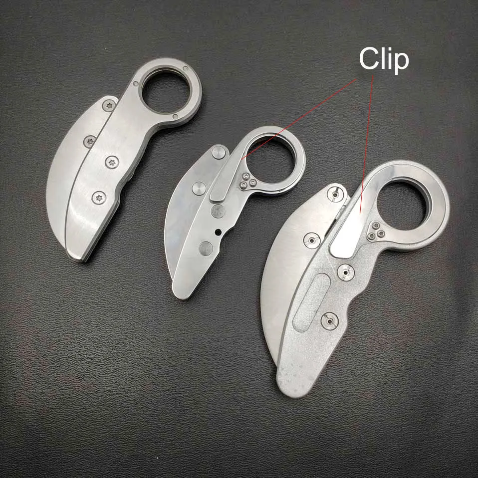 Skup Swayboo mechaniczny składany nóż Karambit CS GO pazur nóż survival pierścień nóż kieszonkowy przenośny klip narzędzia mini EDC narzędzia do pracy na zewnątrz