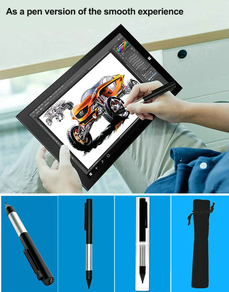 Broonel Grey Fine Point Digital Active Stylus Pen Compatible with The Lenovo Tab P10 10.1