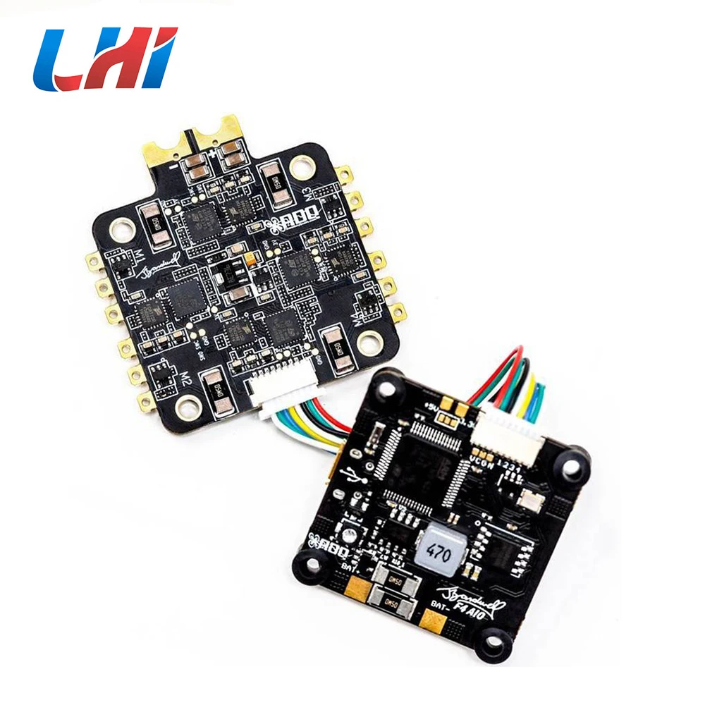 

BLHeli_32 4 in 1 3-6s 32Bit 30A Brushless ESC with Bardwell F4 V2 AIO Stack flight controller for FPV RC helicopt