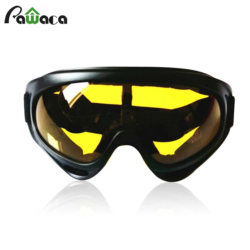 

Hot Outdoor Goggles Anti-fog X400 Windproof Goggles UV400 For Outdoor Riding Eye Protection Glasses Dustproof Sunglasses Black