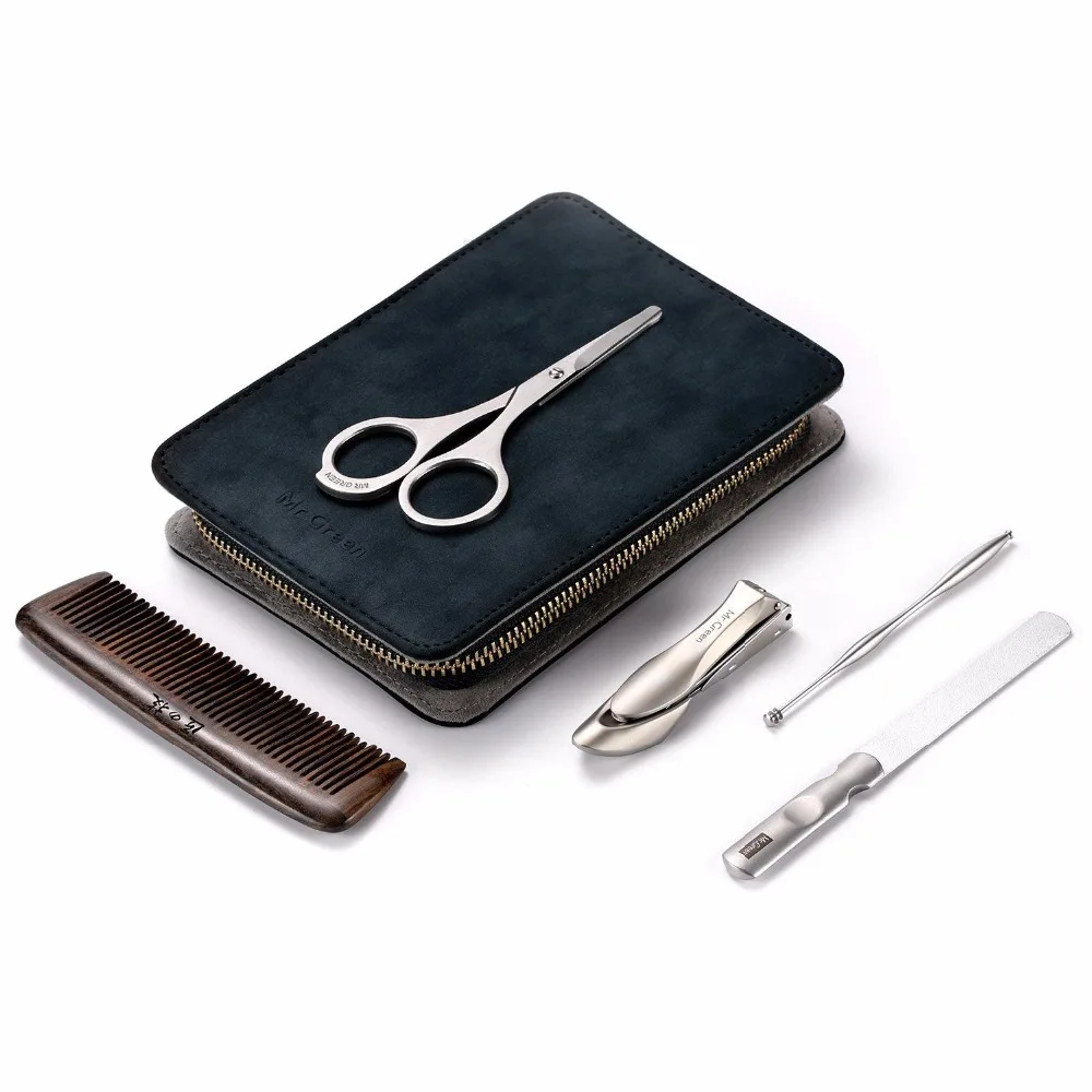 

MR.GREEN pedicure nail clippers gift set family nail cover stainless steel professional nail clippers Nail file with Belt holste