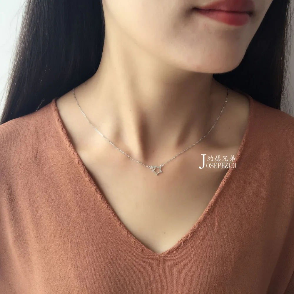 

ZTUNG YSP11 women 925 silver jewelry,simple star pendant,a present for young girl