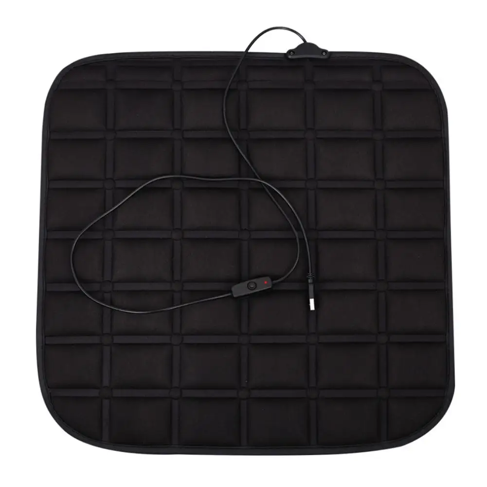 

12V USB Car Heating Cushion Winter Car Mat Car Universal Seat Electric Heating Seat Cushion Car Tweezers Electric Heating Pad