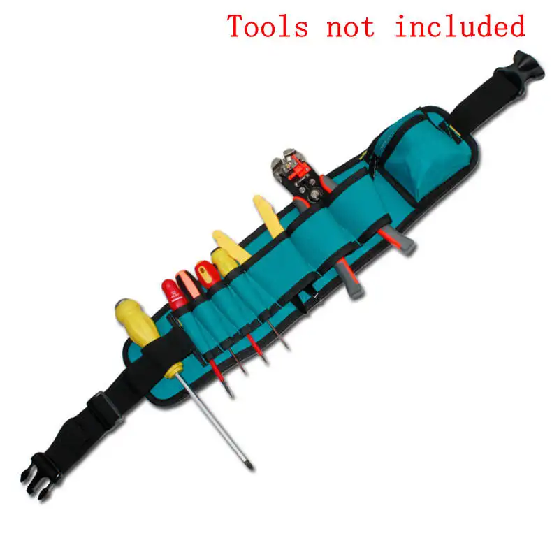 Urijk 1 шт. мульти-карман поясная сумка Магнитный браслет для электрика поставщика ручной инструмент сумки для хранения - Цвет: Waist bag green