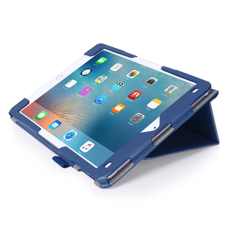 Для Apple iPad Pro 9 7 дюйма Кожаный чехол для планшета с подставкой и держателем карт