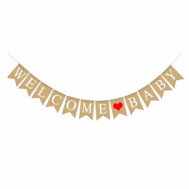 1set Welcome Back Decorations Banners Lovers Father Mother Brothers Sisters Welcome Home Party Decoration Welcome Baby Flags - Цвет: as the picture