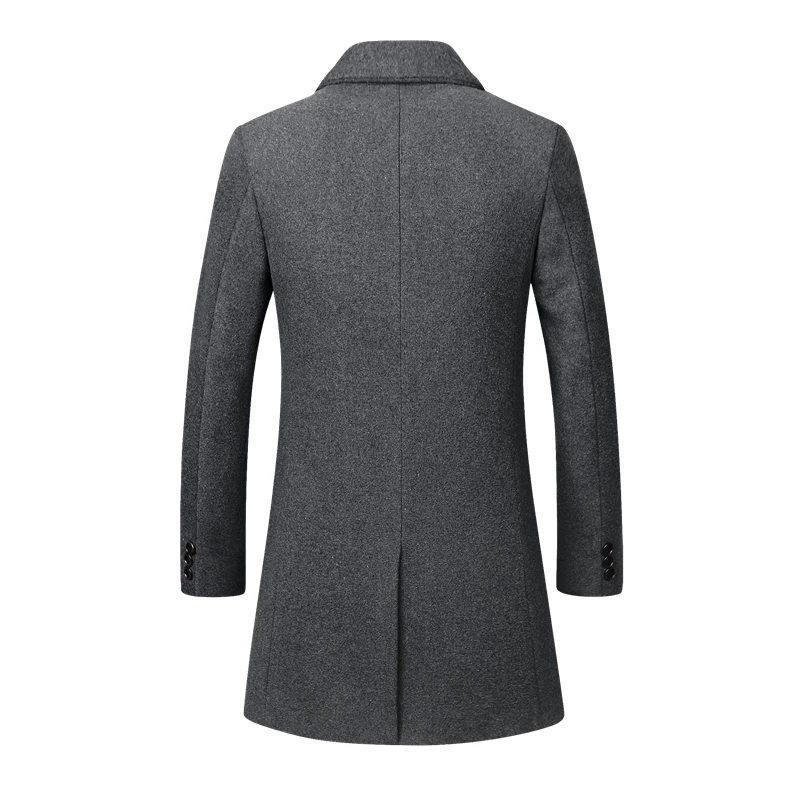 Осенне-зимнее шерстяное пальто, повседневная приталенная куртка, мужское пальто со стоячим воротником, шерстяное пальто Palto, мужская куртка-ветровка, Тренч