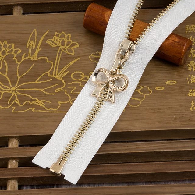 2pcs/lot Metal Zipper for Jacket Jackets Zippers Decorative Pull Sewing