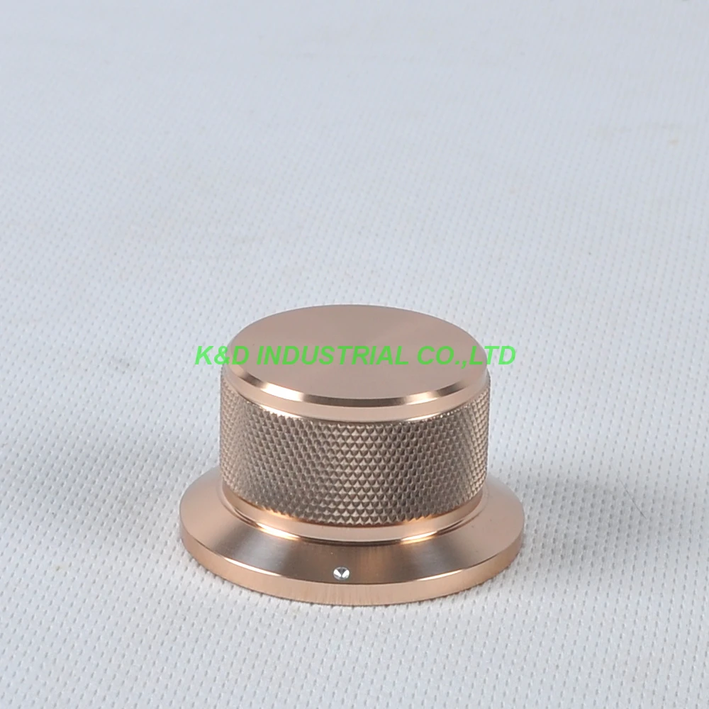 

1pc 44x34x25mm Gold Aluminum Vintage Control Knurled knob for Guitar Amplifier Parts