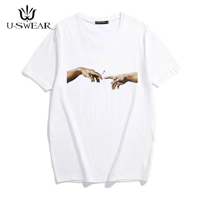 

U-SWEAR Michelangelo Harajuku Ulzzang Tumblr Women T-shirt Summer Funny Print Hip Hop T-shirt Streetwear Casua Tops Tee