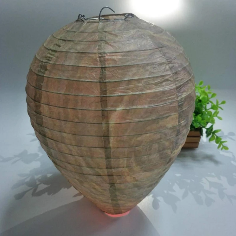 

Natural Fake Nest Simulated Paper Honey Comb Wasp Deterrent Hornets Lantern The Beehive for Yellowjackets Bee Lantern Drop Ship