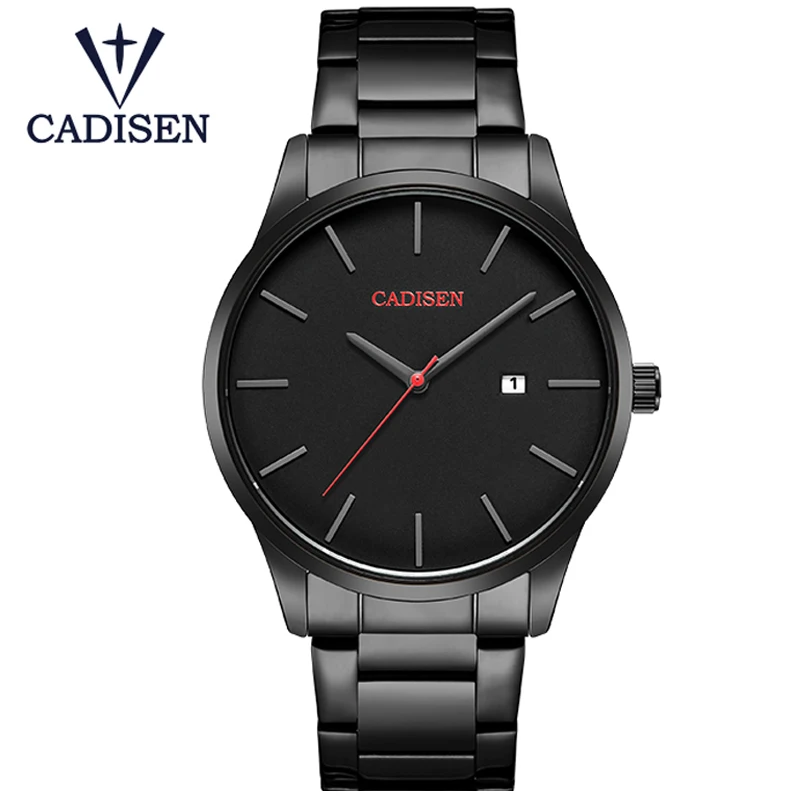 

CADISEN Luxury Brand Simple Analog sports Wristwatch Display Date Men's Quartz Watches Top Business Watch Relogio Masculino