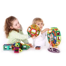 77 шт./лот динозавр Магнитный конструктор строительные блоки модели 3D DIY Пластик блоки конструктора обучения Обучающие Детские игрушки Подарки