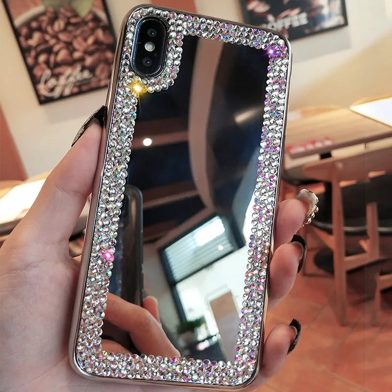 

For Honor 7C Y7 2018 Phone Case shiny mirror Soft silicone Back Cover Coque For Huawei P30 Pro P20 Mate 20 Lite P Smart Y9 2019
