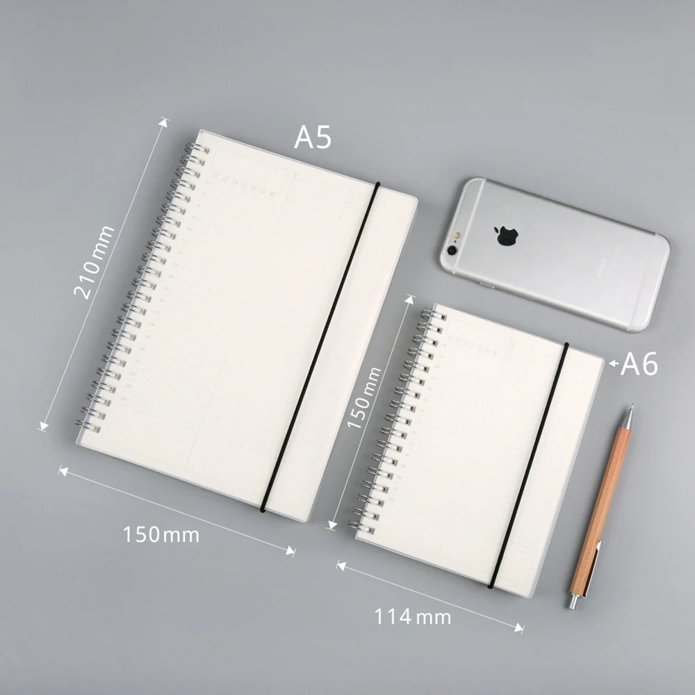 A5 A6 Spiral book coil Notebook To-Do Lined DOT Blank Grid Paper Journal Diary Sketchbook For School Supplies Stationery Store A5 A6 Spiral book coil Notebook To-Do Lined DOT Blank Grid Paper Journal Diary Sketchbook For School Supplies Stationery Store