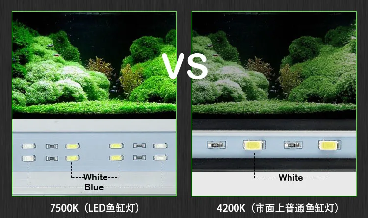 Аквариум WRGB светодиодный свет воды завод с/х Светодиодная лампа короткий стиль аквариум для тропических рыбок освещение системы кронштейн диммер