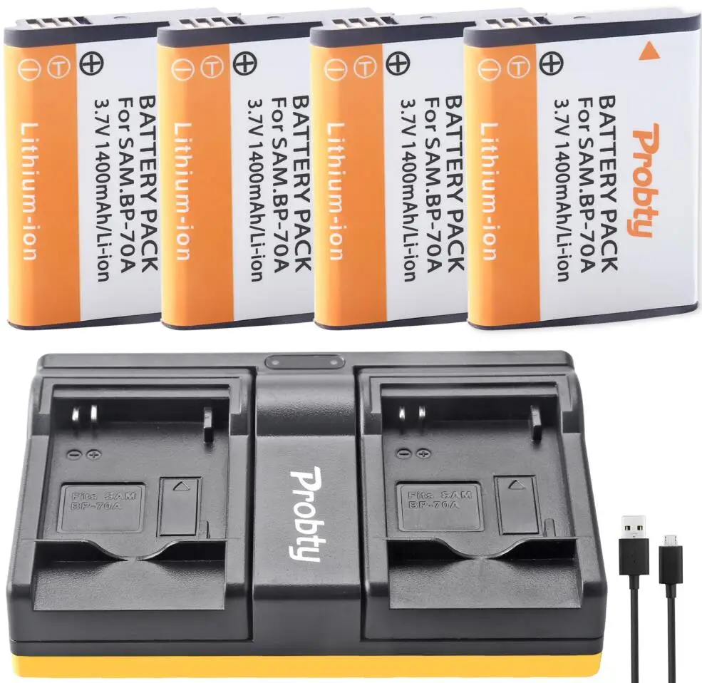 BP 70A перезаряжаемый литий ионный аккумулятор для Samsung PL80 PL90 PL100 ES70 DV100 DV10 ST100 ST150F ST30