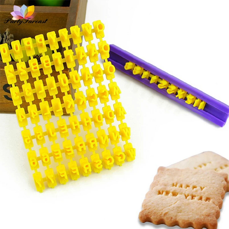 

PF Cookie Molds Letters Number Biscuit Mold Cake Decorating Tools Cake Cutters Baking Cookie Molds Confeitaria Bakery Products