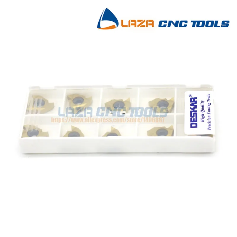 

16ER 16IR AG60/AG55 LDC 1.0ISO/1.5ISO/2.0ISO/2.5ISO/3.0ISO LDC*10CPS DESKAR Threading Carbide Inserts,Threaded Cutting blades