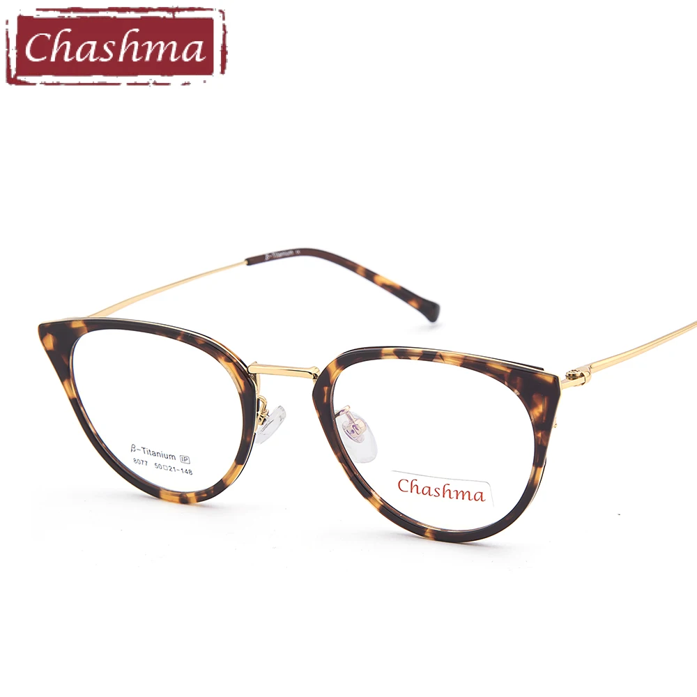 Брендовые высококачественные женские очки Chashma кошачий Глаз Модные маленькие с