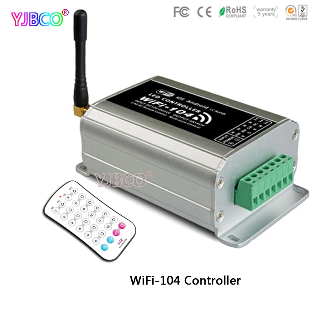 Экспресс WiFi 104 светодиодный контроллер Wi Fi 2 4 ГГц поддерживает max12 зоновый M12 ИК