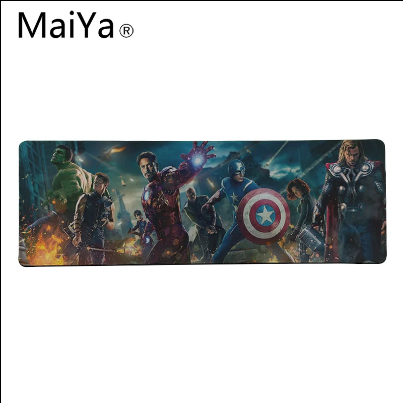 Maiya Высокое качество Marvel Мстители войны Супергерои резиновый ПК игровой коврик для мыши большой коврик для мыши клавиатуры коврик