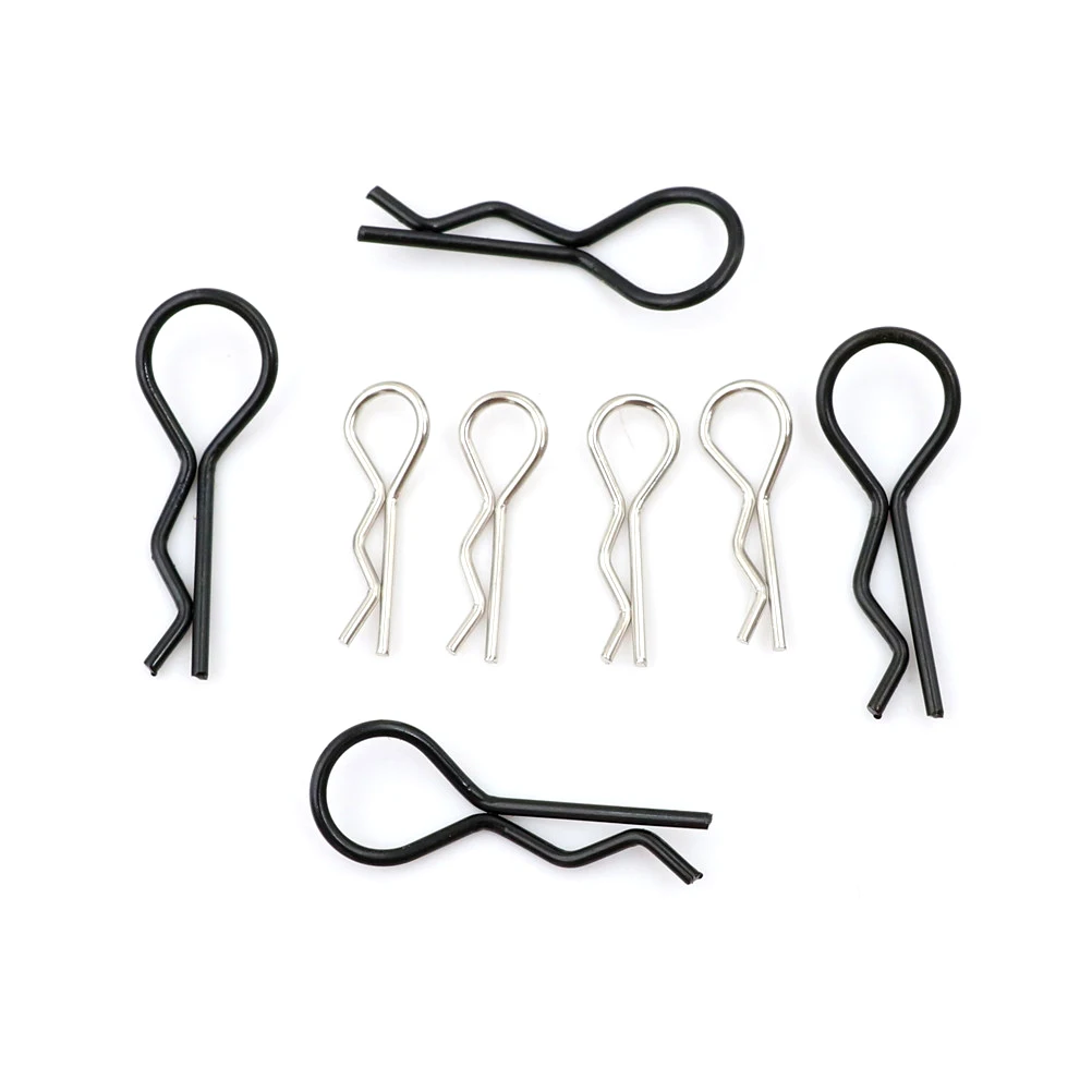 8pcs 1/10 1/16 Stainless Steel Body Clips Pins For HPI Himoto HSP RC Car Racing Shell wind tail parts New Arrival | Игрушки и хобби