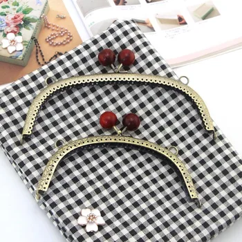 

Bronze Natural 21cm Curve Gold 16.5cm Curve Gold Accessories Purse Frame Handle Handcraft Retro Sew In Purse Frames