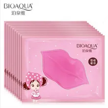 Bioaqua/коллагеновая с украшением в виде кристаллов маска для губ увлажняющий, увлажнение губ Отшелушивание омертвевшей кожи анти Cheilogramma