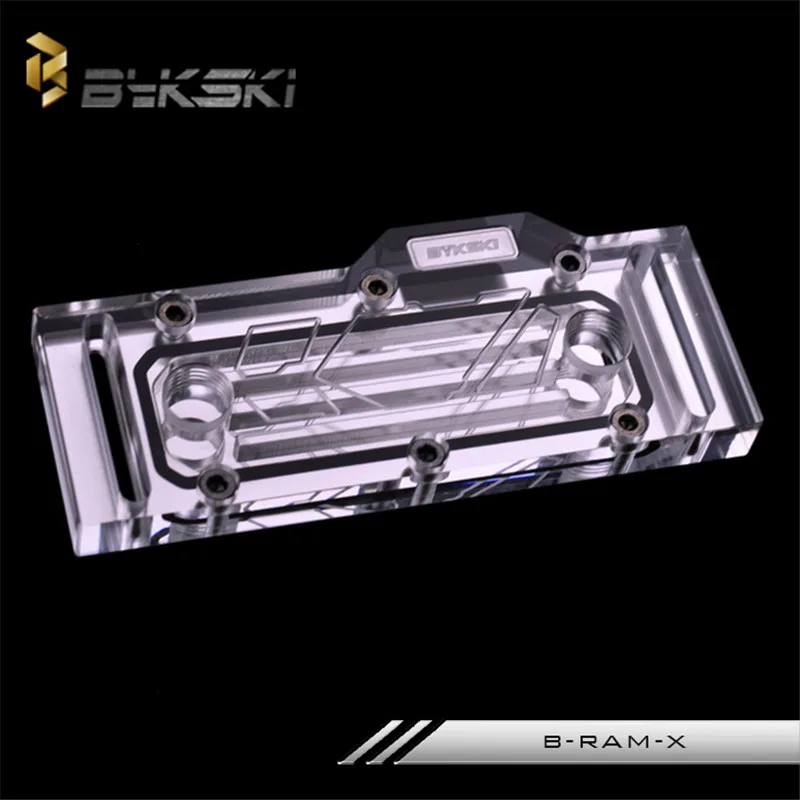 

Bykski Transparent Memory RAM Water Block Cooling Dual / 4 Channels Compatible For Computer Water Cooling B-RAM-X