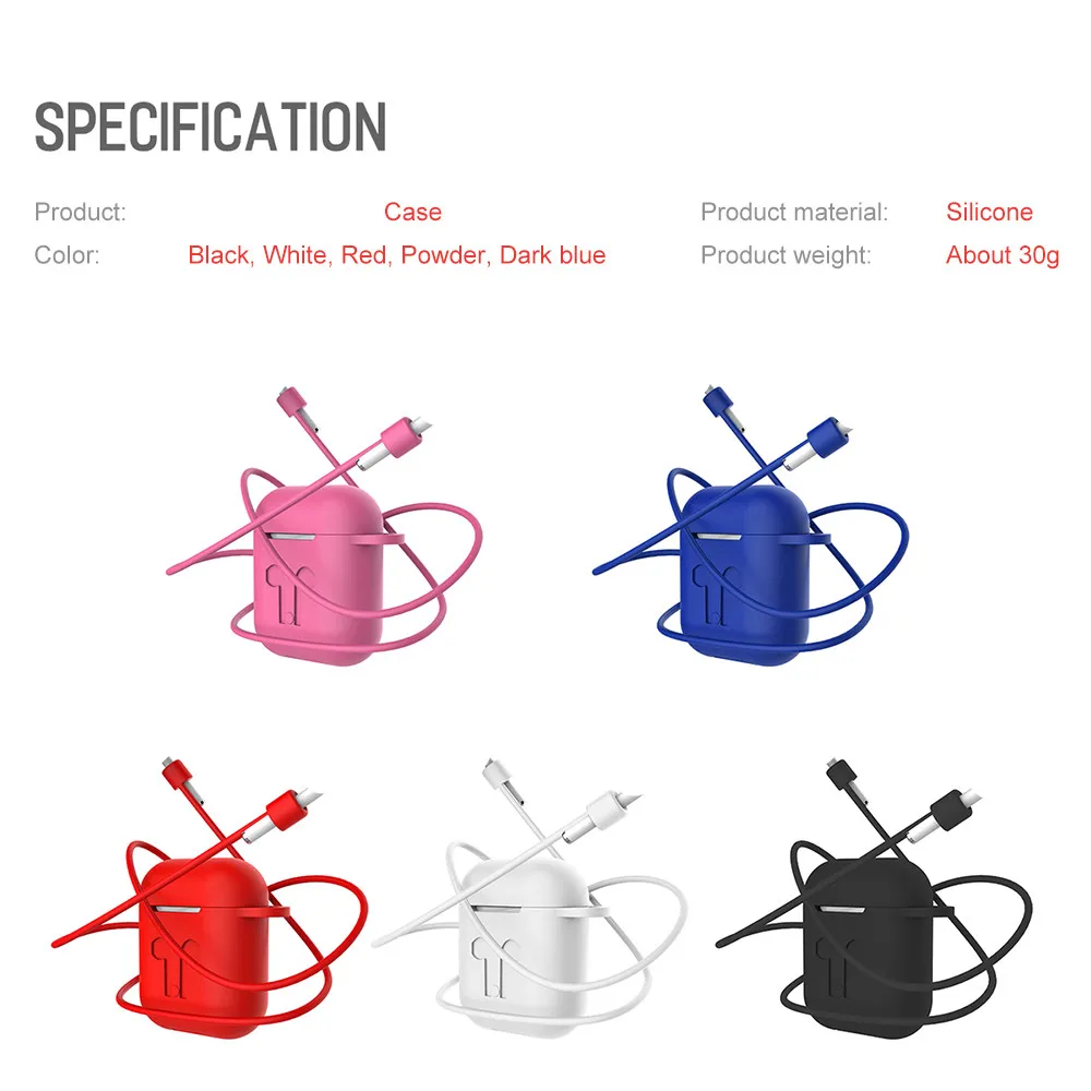 

Shock Proof Cover Silicone Cover Protection Case for i10 TWS Bluetooth earphopne Wireless Earphone Box Case