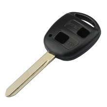 2 Buttons Car Remote Key Case Shell Replacement Protection Cover Fit For Toyota Avensis With Uncut Blade Toy47 Refit Cove Case