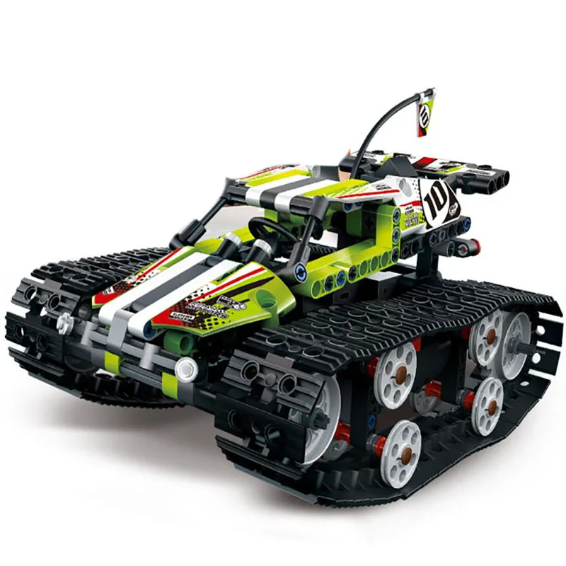 410pcs puzzle blocks science toy remote control building block cars for children compatible mechanical group model kid gift