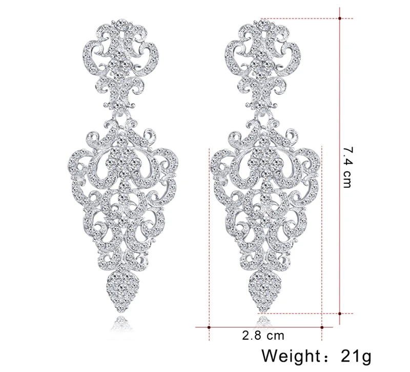 Индийские модные дизайнерские Элегантные женские свадебные висячие серьги с камнями Стразы свисающие серьги
