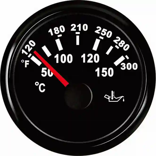 52mm Motorcycle Marine Auto Oil Temp Gauge Temperature Meter 50 150 12V