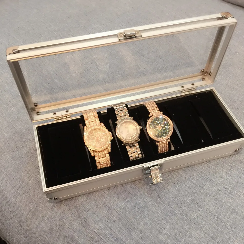 Buy Men Watch Box Case 6 Slots Wrist Watch Display Box
