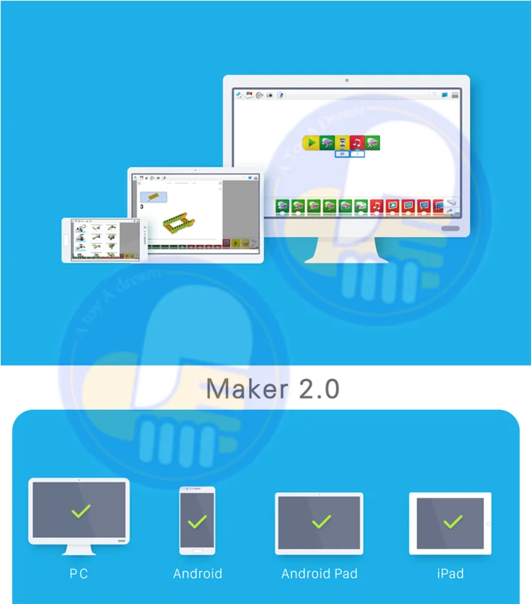 Wedo robótica construção tijolos a granel peças