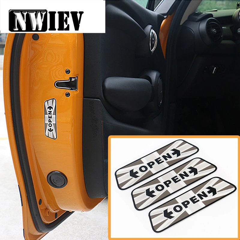 NWIEV Car Styling For Hyundai i30 ix35 ix25 Solaris Tucson 2017 Mazda 3 6 cx-5 Subaru Reflective Door Open Stickers Accessories |