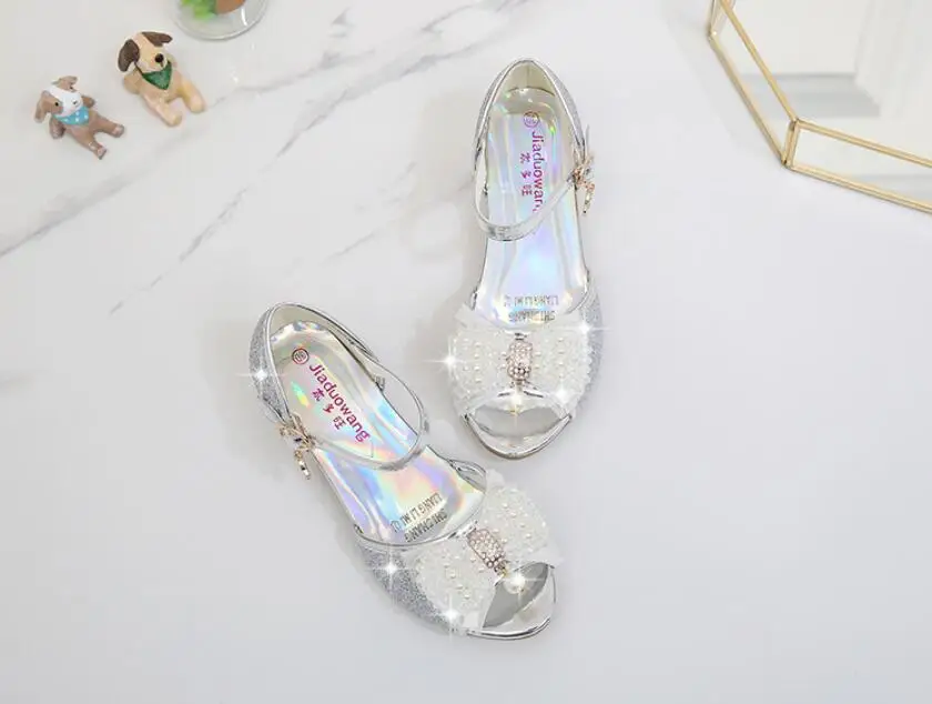 Pearl Rhinestone Princess shoes-32