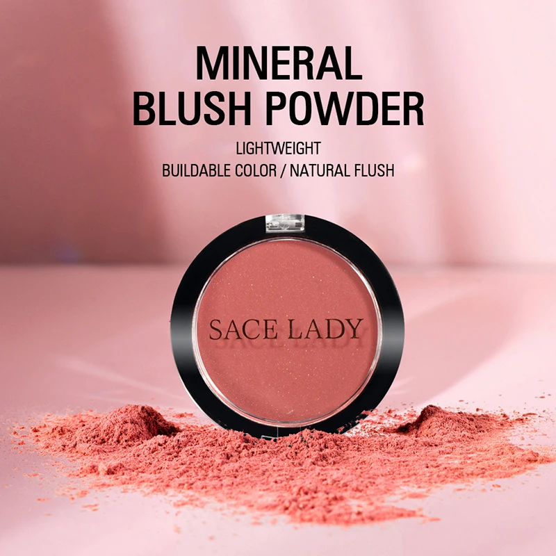 SACE LADY Fashion Макияж Румяна Высокое качество Профессиональный щек 4 цвета Запеченные Румяна бронзер румяна для лица Контурные Румяна TSLM2