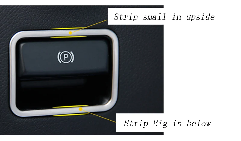 Автомобильный Стайлинг ножной тормоз переключатель рамка накладка наклейки для Mercedes Benz GLE W166 ML GL GLS X166 авто аксессуары