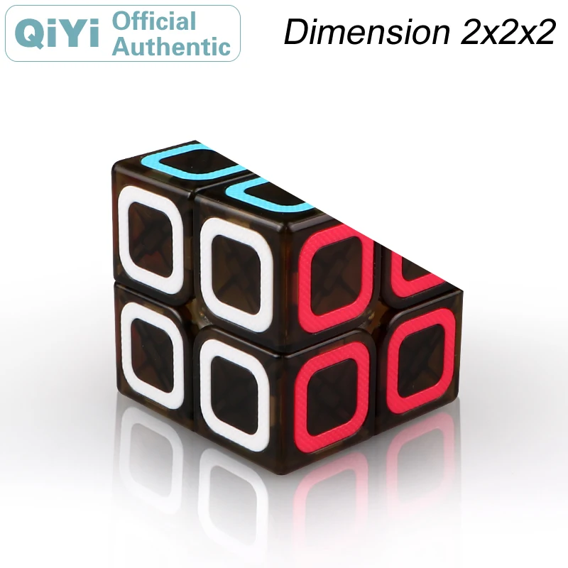 QiYi размеры 2x2x2 Magic Cube гладкая Professional Скорость Cube 2x2 пластик извилистые головоломка Trainning развивающие игрушки