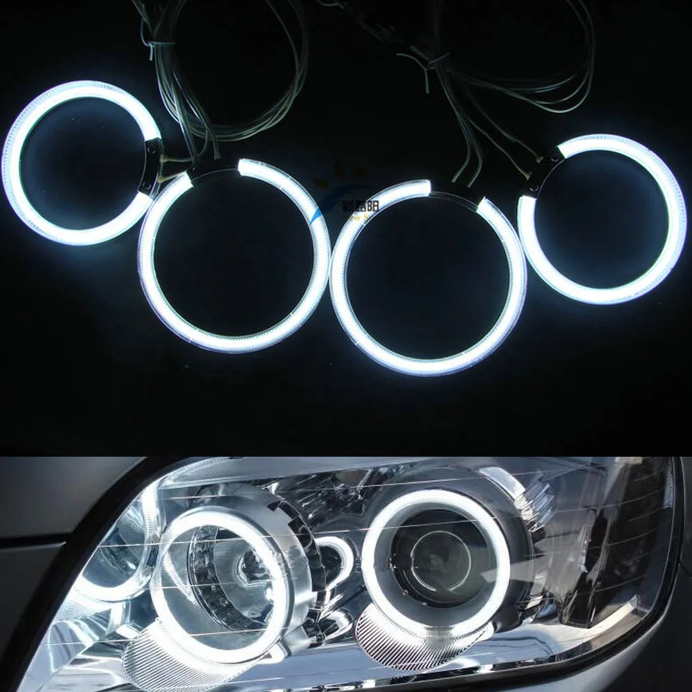 

Ccfl angel eyes kit White 7000k ccfl halo rings headlight for Lada Priora(VAZ 2170/2171/2172) Angel eyes 12V Car Light source