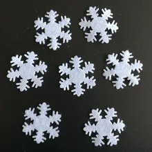 500PCS 2 5 CM Non Woven White Snowflake Christmas home indoor Decoration Merry Christmas ornament
