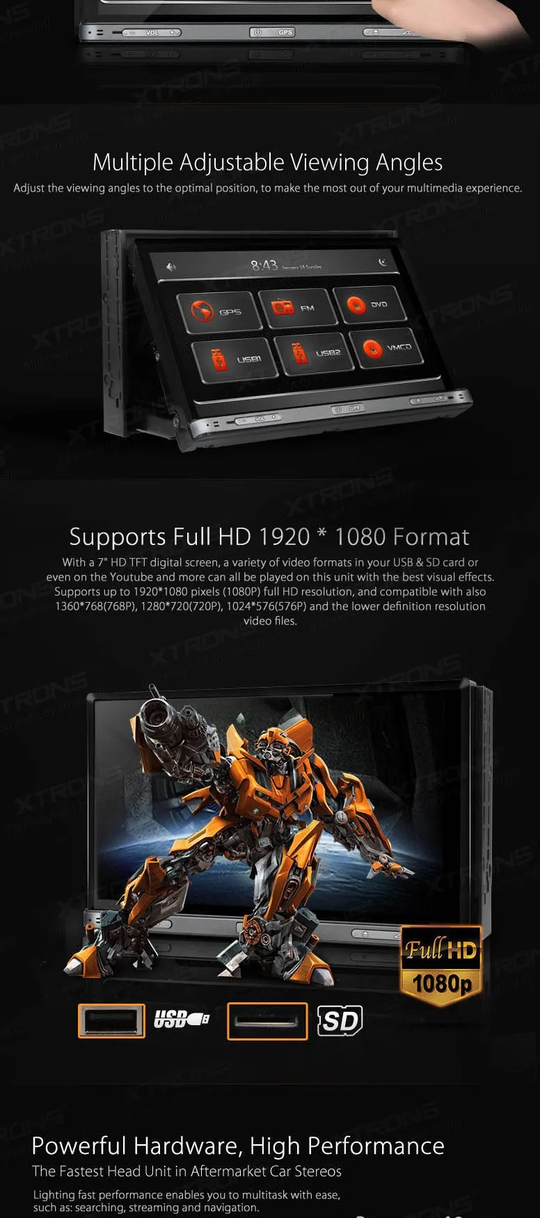 Clearance XTRONS 7" 2 Din Car DVD player with GPS Navigation Universal Stereo CD Radio Player 7" Touch Screen 1080P 3G DVR Video Head Unit 1 Clearance XTRONS 7" 2 Din Car DVD player with GPS Navigation Universal Stereo CD Radio Player 7" Touch Screen 1080P 3G DVR Video Head Unit 1