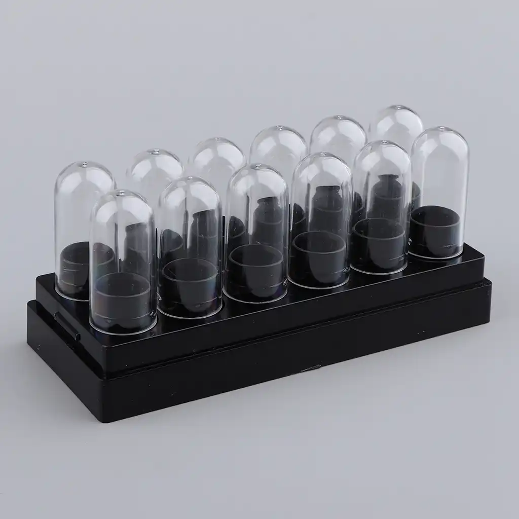 12 空洞 黒 空 9 3 ミリメートルppプラスチックリップクリーム口紅チューブリップグロスdiy容器w クリアキャップ 詰め替え アイシャドウ アプリケーター Aliexpress