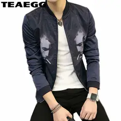 Teaegg Chaquetas Hombre темно-Курточка бомбер Для мужчин Повседневное Блузон Homme Осень пальто Для мужчин Куртки jaqueta masculino плюс Размеры AL11