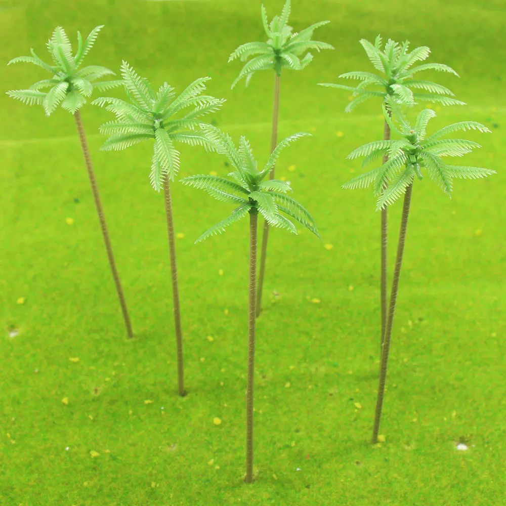 40pcs Model Train Palm Trees Scale O 14.7CM Plastic model trees TDF120