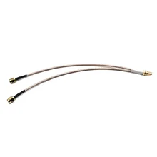 RP-SMA Женский Y типа 2x SMA Мужской RA сплиттер-Сумматор кабель гибкий проводник RG316 20 см